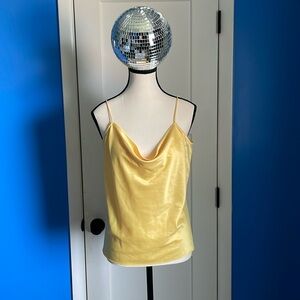 Nine West Yellow silk blouse